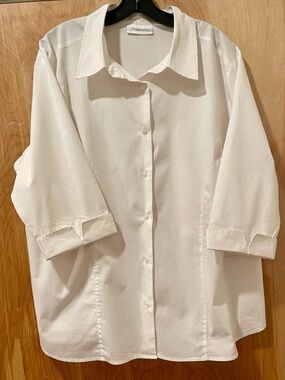 Chadwicks White Button-Up Dress Shirt